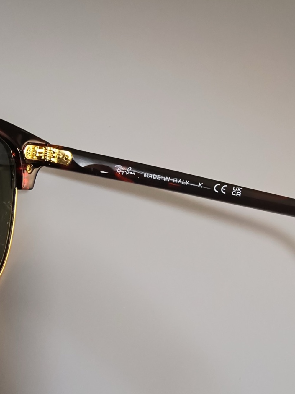 NWOT Ray-Ban RB3016 CLUBMASTER Women's Polished Tortoise Sunglasses - Picture 7 of 7